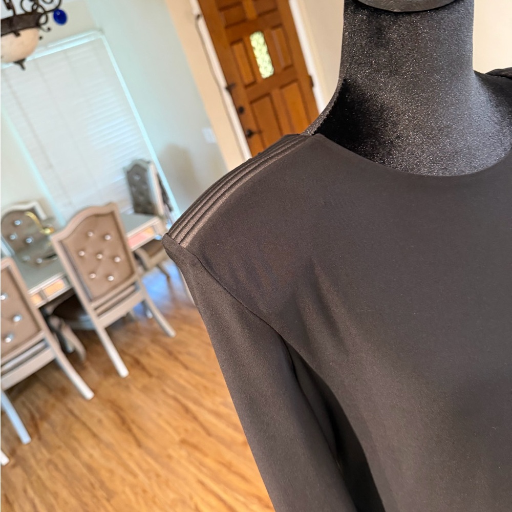 Zhivago Black Maxi Dress with Gold Zipper - Picture 6 of 6